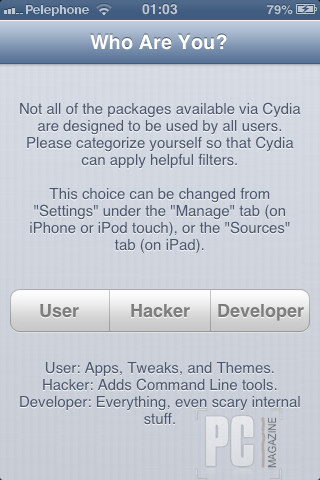 Cydia first run